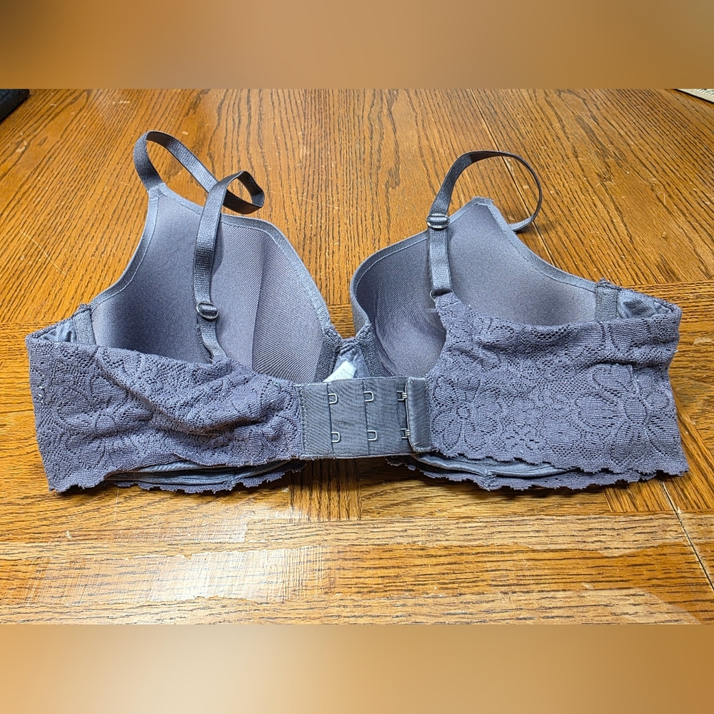 Arie Real Sunnie Full Coverage Underwire Padded Bra Purple Gray Size 34D - Picture 3 of 12